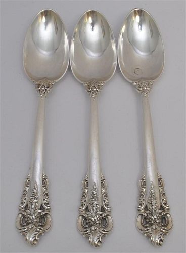3 STERLING GRAND BAROQUE SERVING SPOONS