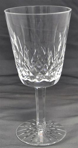 8 WATERFORD CRYSTAL LISMORE WATER GOBLETS
