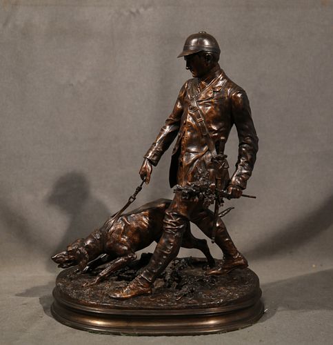 Attributed Pierre-Jules Mene, Soldier With a Boy