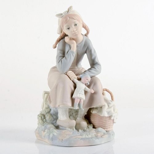 Girl with Doll 1011211 - Lladro Porcelain Figurine