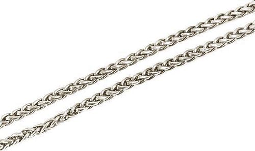 A Sterling Silver Wheat Chain Necklace, Paloma Picasso for Tiffany & Co., 121.60 dwts.