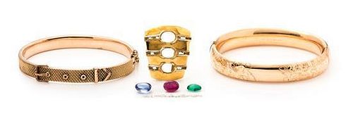 A Collection of Rose and Yellow Gold Jewelry, 29.30 dwts.