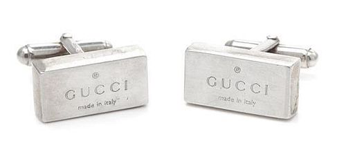 A Pair of Cuff Links, Gucci, 15.90 dwts.
