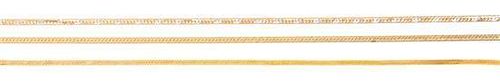 A Collection of 14 Karat Gold Herringbone Chain Necklaces, 15.50 dwts.
