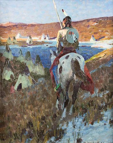 Winter Camp of the Sioux by William Herbert Dunton