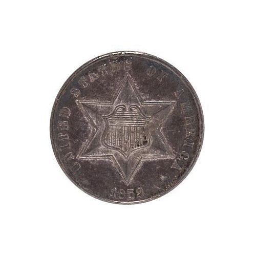 A United States 1859 Type III Three Cent Silver Proof