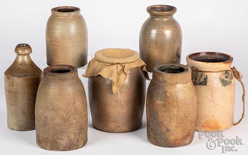Seven pieces of Pennsylvania stoneware