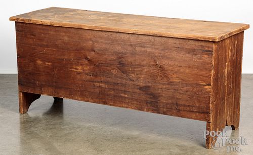 New England pine blanket chest, early 19th c.
