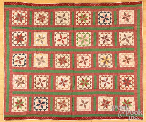 Patchwork star quilt, 19th c.