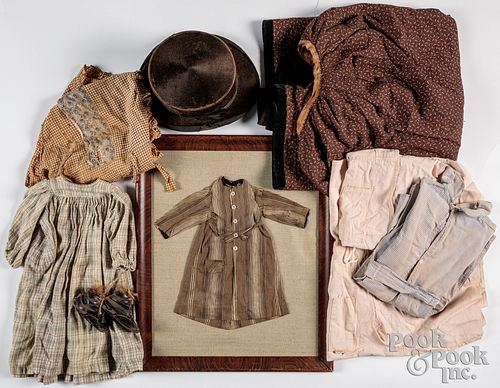 Group of clothing, 19th c.
