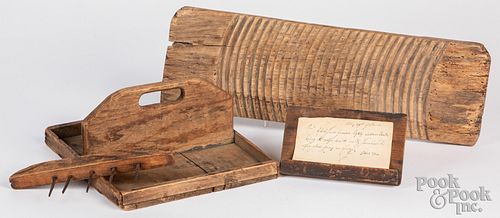 Group of country wares, 19th c.