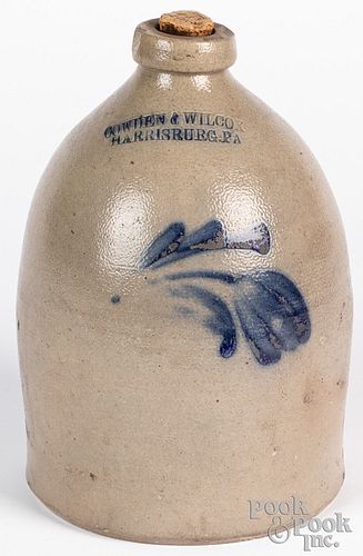 Pennsylvania stoneware jug, 19th c.