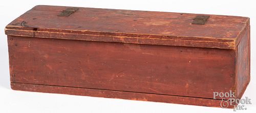 Painted pine storage box, early 20th c.