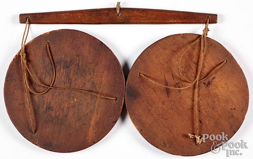 Wood butter scale, 19th c.