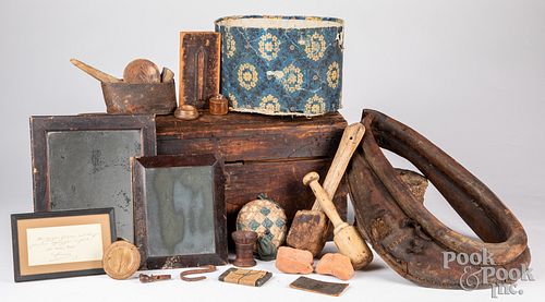 Miscellaneous country wares, 19th c.