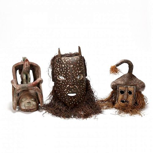 Congo, Three Ceremonial Masks