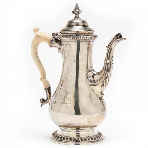 An Early George III Silver Coffee Pot