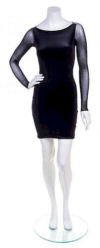 A Sant Angelo Black Velvet Dress, Size 2.