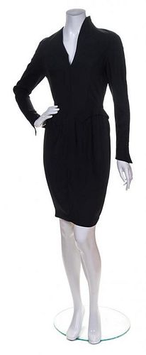 A Thierry Mugler Black Dress, Size 38.