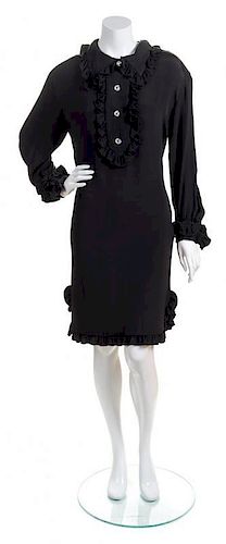 A Bill Blass Black Dress, Size 14.