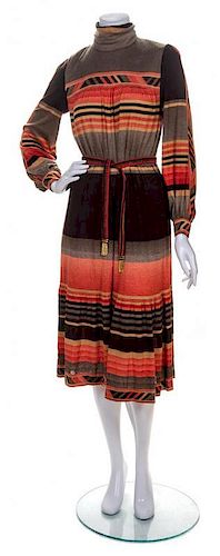 A Leonard Multicolor Turtleneck Dress,