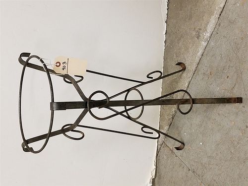 WROUGHT PLANT STAND 27-1/2"H X 12" DIAMS