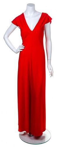 A Stephen Burrows Red Gown,