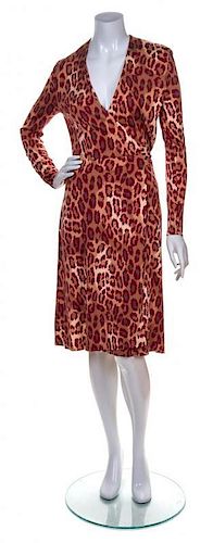 A Diane von Furstenberg Silk Wrap Dress, Size 6.