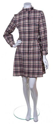 A Larry Aldridge Plaid Coat Dress,