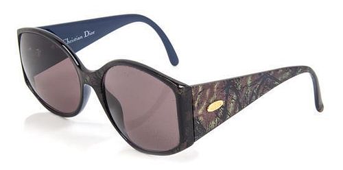 A Pair of Christian Dior Navy Sunglasses,