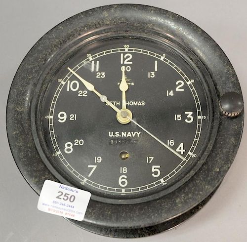 NOS 10 1/2 Inch M Low or Seth Thomas Naval Clock Case Phenolic or Bakelite WW II 