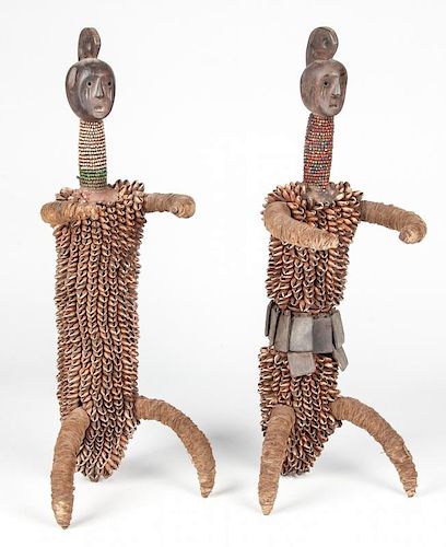 Pair African Namji Dolls