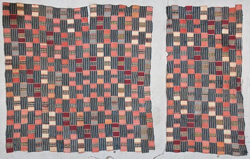 2 Semi-Antique African Ewe Cloth Sections