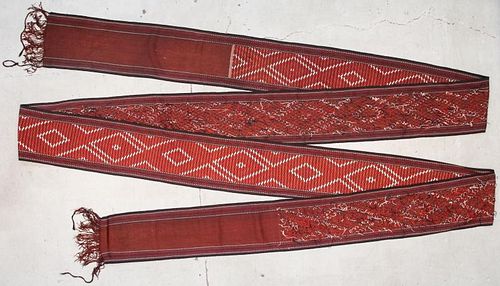 Antique Central Asian Tent Band: 51'9'' x 1'6'' (1577 x 46 cm)