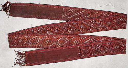 Antique Central Asian Tent Band: 53'6'' x 1'8'' (1631 x 51 cm)