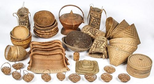 Collection of Various Ethnographic Baskets