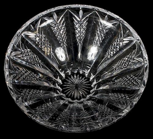 WATERFORD CRYSTAL BY JIM O'LEARY CUT CRYSTAL BOWL