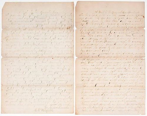Manuscript Regarding 1862 Visit to Mammoth Cave 