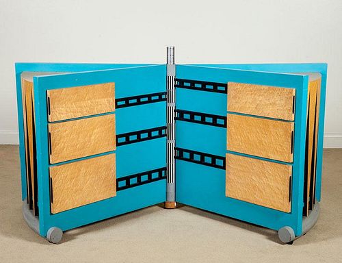 Post Modern Two-Part Chest of Drawers, c. 1980