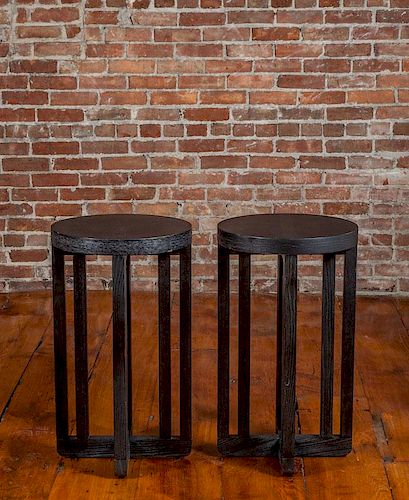 Pair of Secessionist Style End Tables