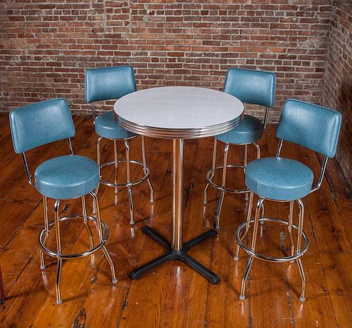 High Table and Four Stools