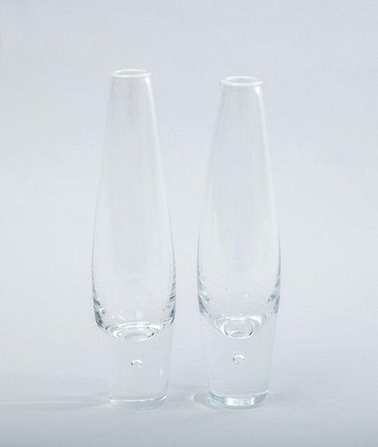 Two Steuben Glass Bud Vases