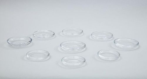 Nine Steuben Glass Coasters