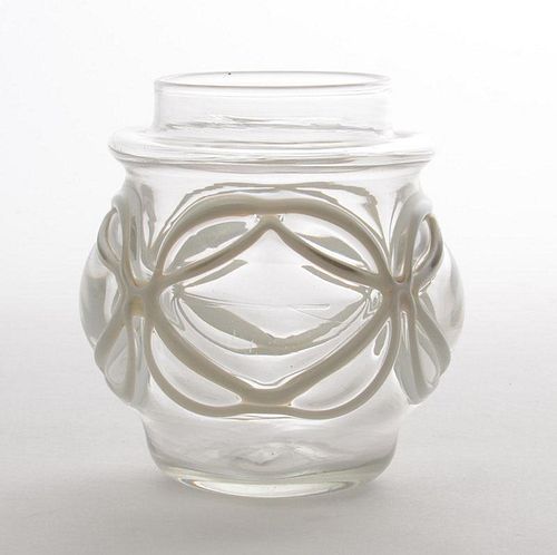 Overlay Glass Jar