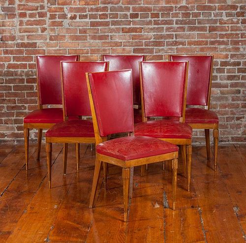 Set of Six French Chairs, 1940's
