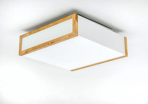 Three Contemporary Ceiling-Mounted Light Fixtures