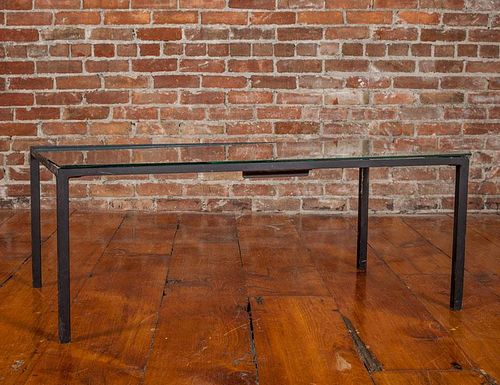 Two Cast-Iron Architectural Elements, Mounted as a Coffee Table