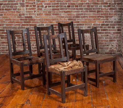 Five Limbert Mission Dining Chairs