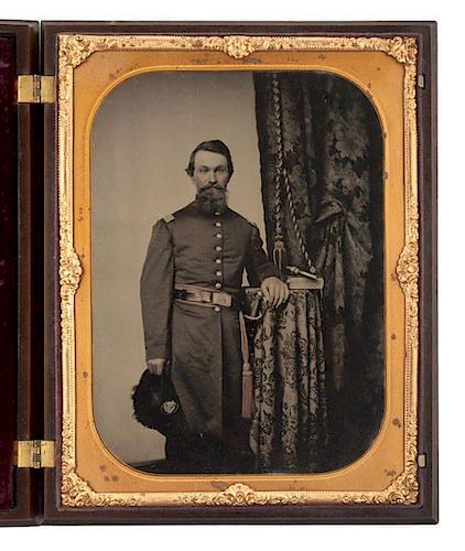 Captain John Wilson, 8th Kentucky Infantry, Archive Including Whole Plate Ambrotype 