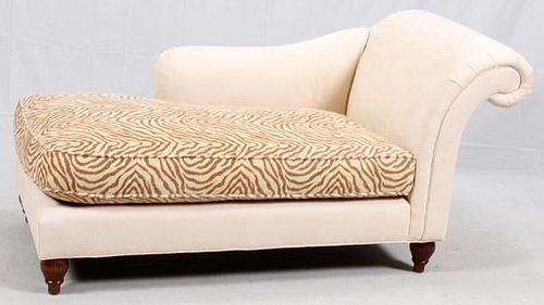 MILLING ROAD FOR BAKER UPHOLSTERED CHAISE LOUNGE